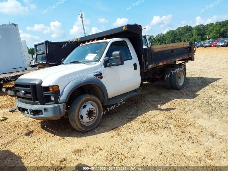 2008 FORD F-450 CHASSIS XL/XLT White  Diesel 1FDXF46R18EA56887 photo #3