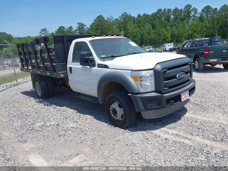 2012 FORD F-450 CHASSIS XL White  Gasoline 1FDUF4GY9CEC55560 photo #1