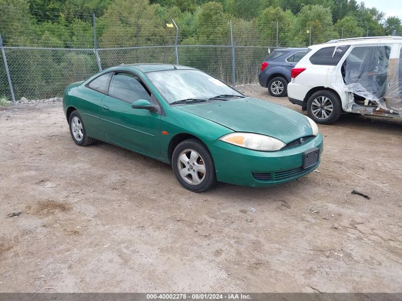 2002 MERCURY COUGAR V6 Green  Gasoline 1ZWFT61L525607202 photo #1