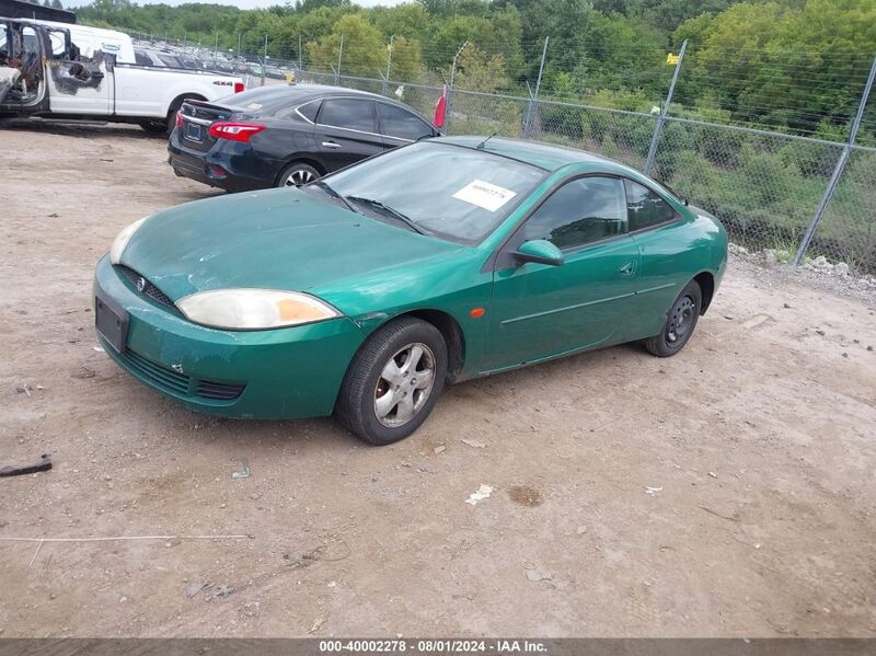 2002 MERCURY COUGAR V6 Green  Gasoline 1ZWFT61L525607202 photo #3