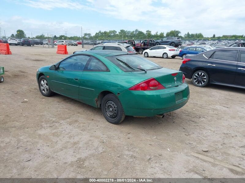 2002 MERCURY COUGAR V6 Green  Gasoline 1ZWFT61L525607202 photo #4