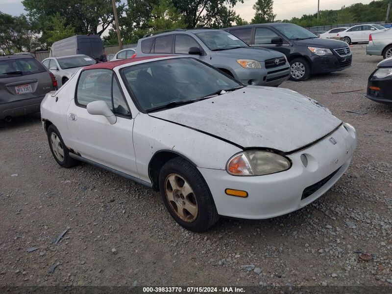 1995 HONDA CIVIC DEL SOL S White  Gasoline JHMEG1244SS006817 photo #1