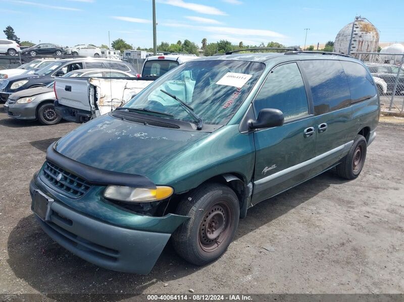 1999 PLYMOUTH GRAND VOYAGER SE Green  Flexible Fuel 2P4GP44G0XR270818 photo #3