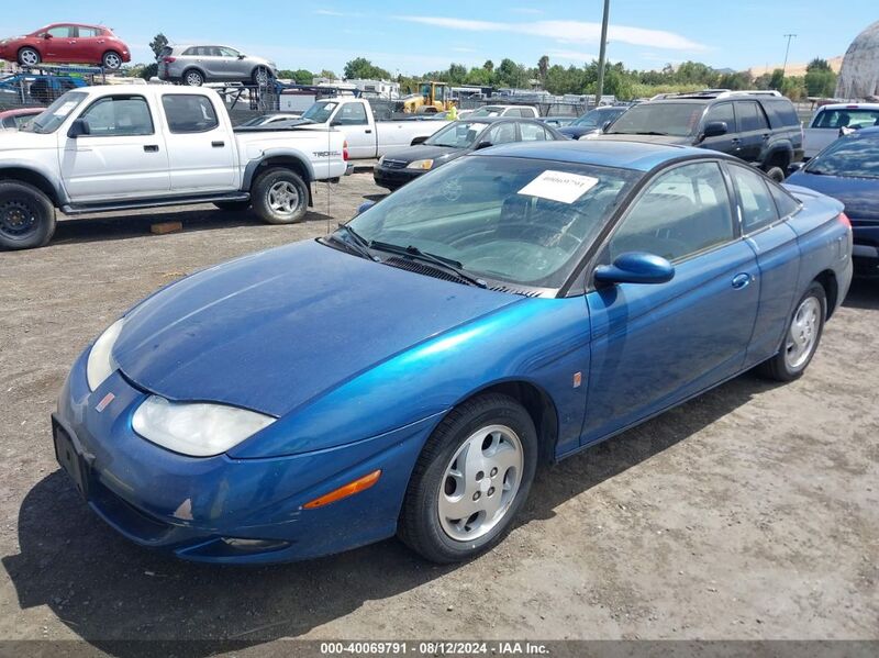 2002 SATURN S-SERIES SC2 Blue  Gasoline 1G8ZY14712Z143660 photo #3