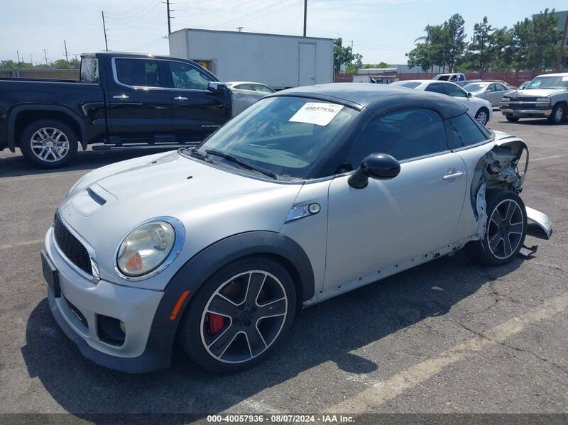 2012 MINI JOHN COOPER WORKS Silver  Gasoline WMWSX5C54CT141159 photo #3