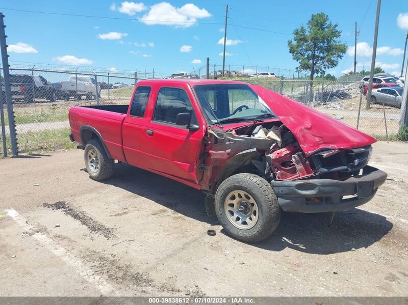 1996 MAZDA B3000 CAB PLUS Red  Gasoline 4F4CR17U7TTM04005 photo #1