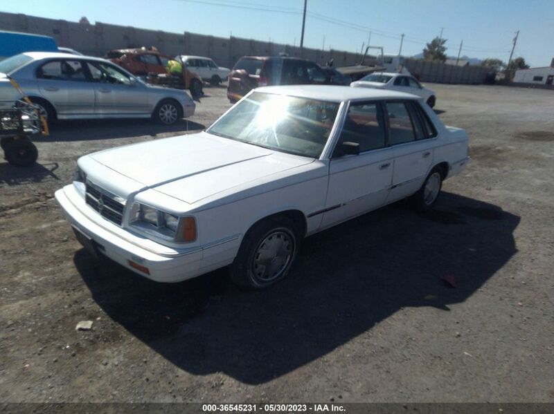 1988 DODGE 600 White  Gasoline 1B3BE36K4JC211224 photo #3