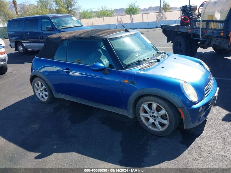 2007 MINI COOPER Blue  Gasoline WMWRF33507TG16644 photo #1