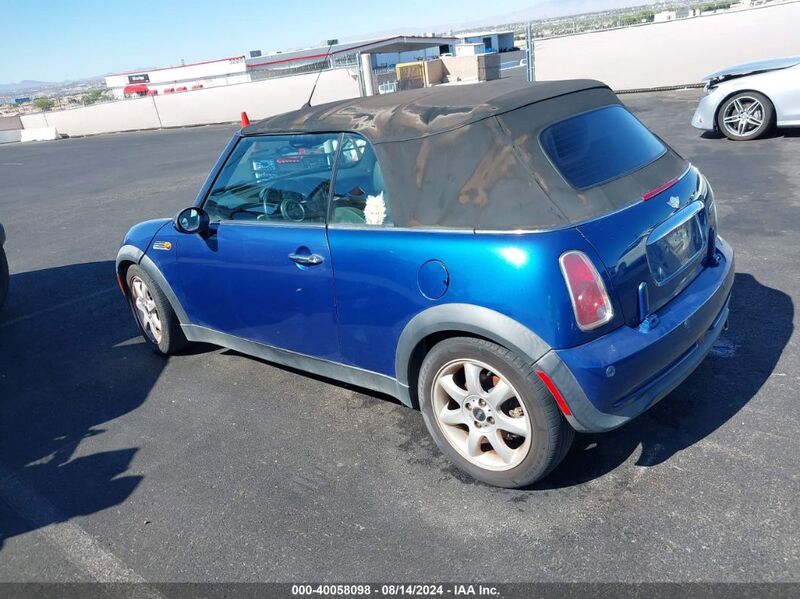 2007 MINI COOPER Blue  Gasoline WMWRF33507TG16644 photo #4