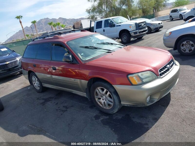 2004 SUBARU OUTBACK Red  Gasoline 4S3BH675347606539 photo #1