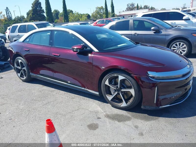 2023 LUCID AIR TOURING Burgundy  Electric 50EA1TEA6PA001643 photo #1