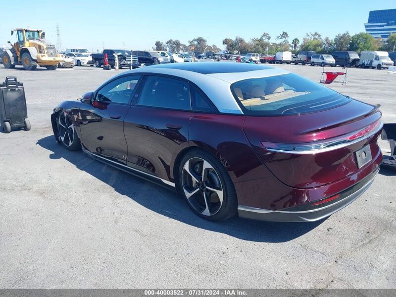 2023 LUCID AIR TOURING Burgundy  Electric 50EA1TEA6PA001643 photo #4