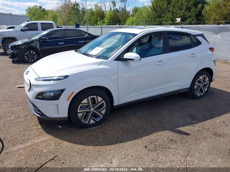 2023 HYUNDAI KONA ELECTRIC SEL White  Electric KM8K33AG0PU188949 photo #3