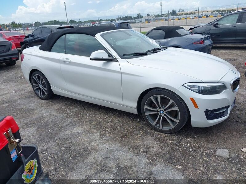 2017 BMW 230I White  Gasoline WBA2K9C33H7A26317 photo #1