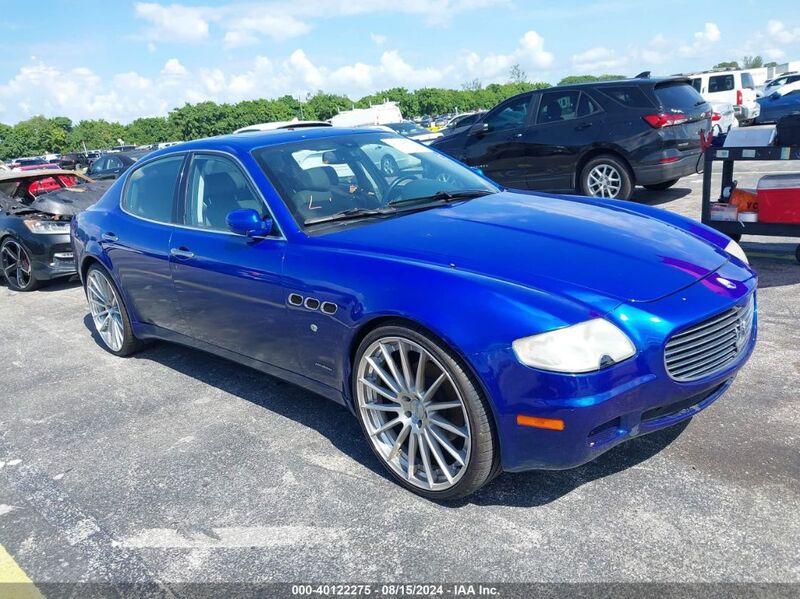 2007 MASERATI QUATTROPORTE BASE DUOSELECT/EXECUTIVE DUOSELECT/SPORT GT DUOSELECT Blue  Gasoline ZAMCE39A570028183 photo #1