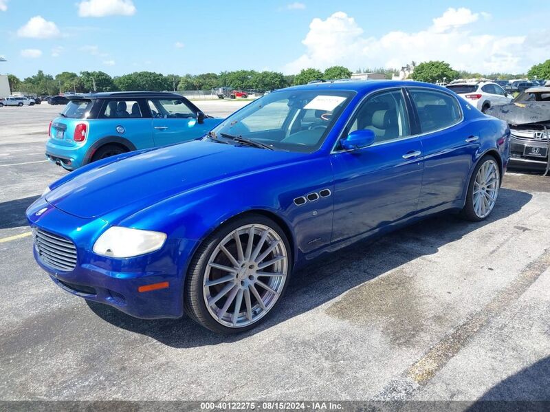 2007 MASERATI QUATTROPORTE BASE DUOSELECT/EXECUTIVE DUOSELECT/SPORT GT DUOSELECT Blue  Gasoline ZAMCE39A570028183 photo #3