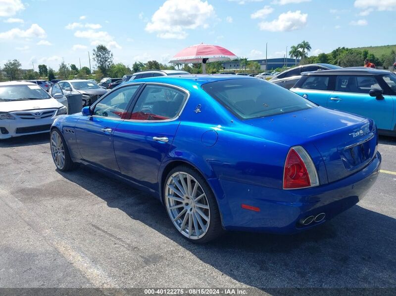 2007 MASERATI QUATTROPORTE BASE DUOSELECT/EXECUTIVE DUOSELECT/SPORT GT DUOSELECT Blue  Gasoline ZAMCE39A570028183 photo #4