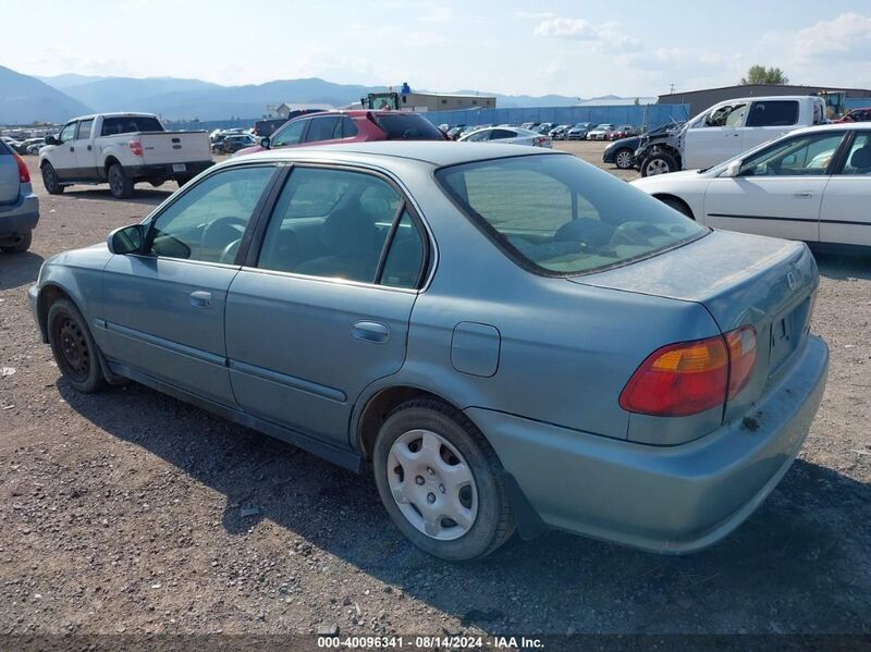 2000 HONDA CIVIC EX Light Blue  Gasoline 1HGEJ8648YL028216 photo #4