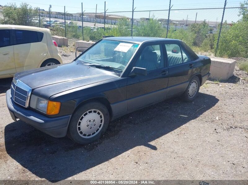 1990 MERCEDES-BENZ 190 E 2.6 Black  Gasoline WDBDA29D6LF724825 photo #3