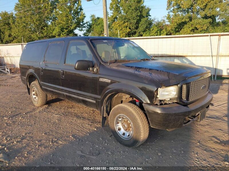 2003 FORD EXCURSION LIMITED Black  Gasoline 1FMNU43S63EB83504 photo #1