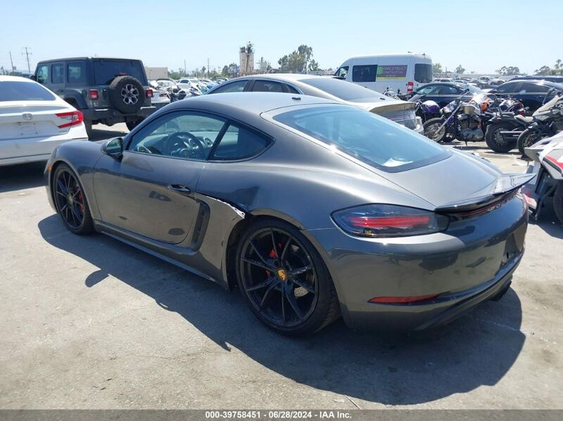 2019 PORSCHE 718 CAYMAN Gray  Gasoline WP0AA2A8XKS260625 photo #4