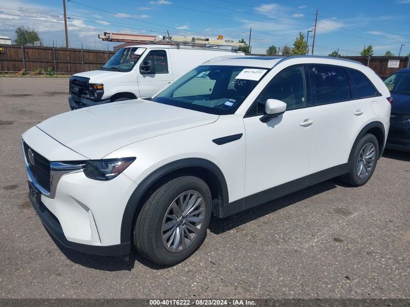 2024 MAZDA CX-90 3.3 TURBO PREFERRED PLUS White  Gasoline JM3KKCHD1R1149625 photo #3