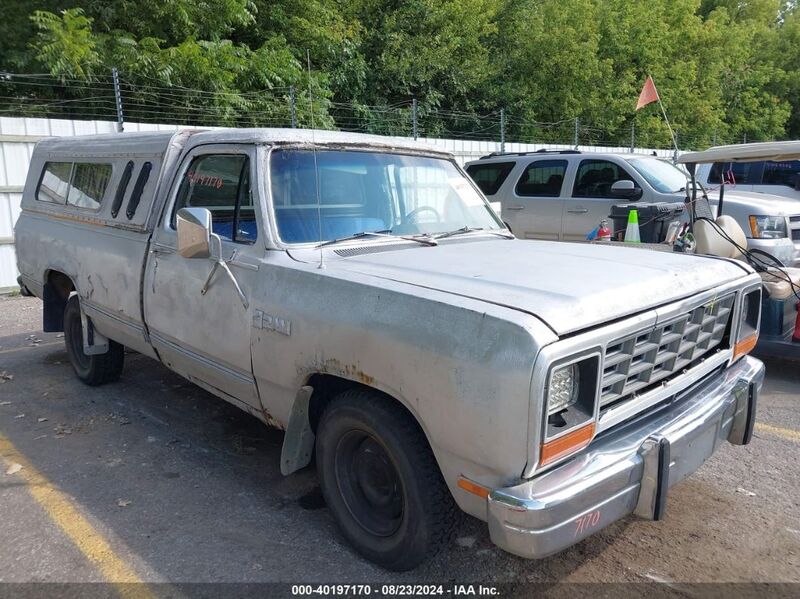 1983 DODGE D-SERIES D150 Silver  Gasoline 1B7FD14H1DS414970 photo #1