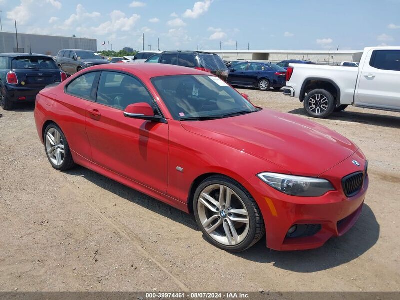 2017 BMW 230I Red  Gasoline WBA2F9C31HV635922 photo #1