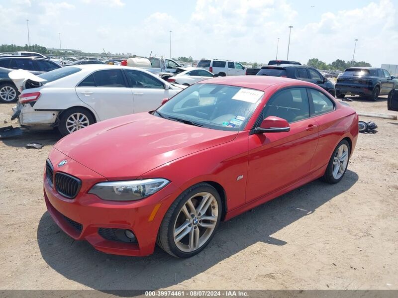 2017 BMW 230I Red  Gasoline WBA2F9C31HV635922 photo #3