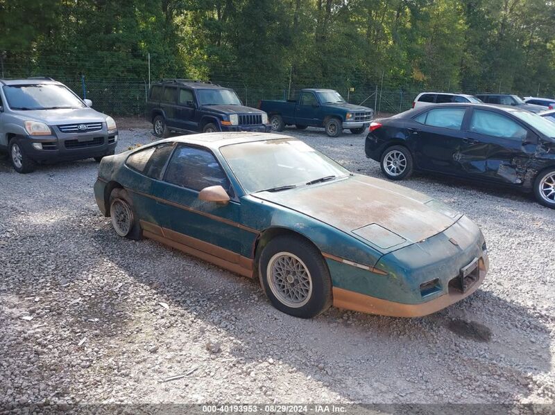 1987 PONTIAC FIERO GT Green  Gasoline 1G2PG1195HP233957 photo #1