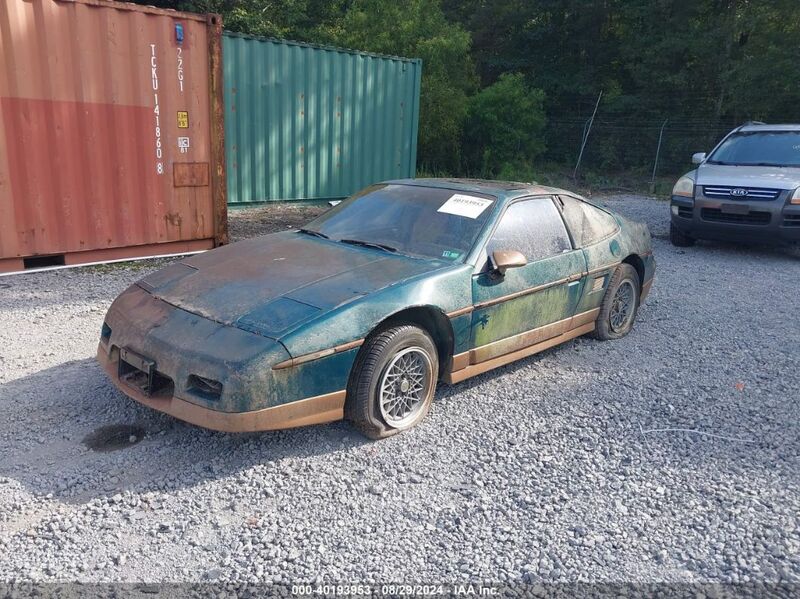 1987 PONTIAC FIERO GT Green  Gasoline 1G2PG1195HP233957 photo #3