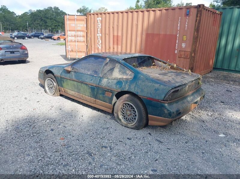 1987 PONTIAC FIERO GT Green  Gasoline 1G2PG1195HP233957 photo #4