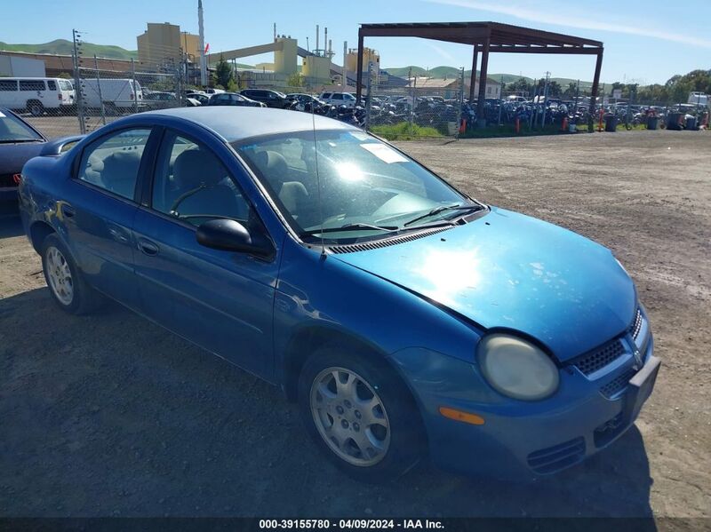 2003 DODGE NEON SXT Blue  Gasoline 1B3ES56C23D209737 photo #1