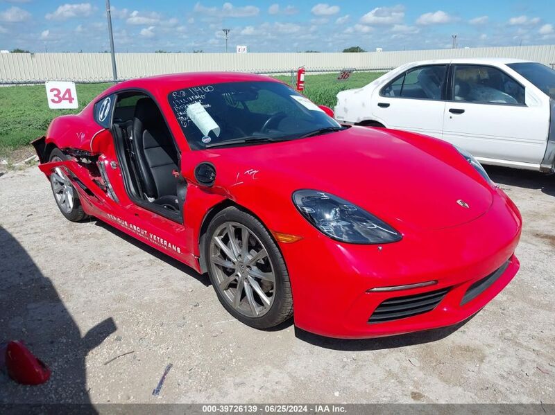 2018 PORSCHE 718 CAYMAN Red  Gasoline WP0AA2A82JK260858 photo #1