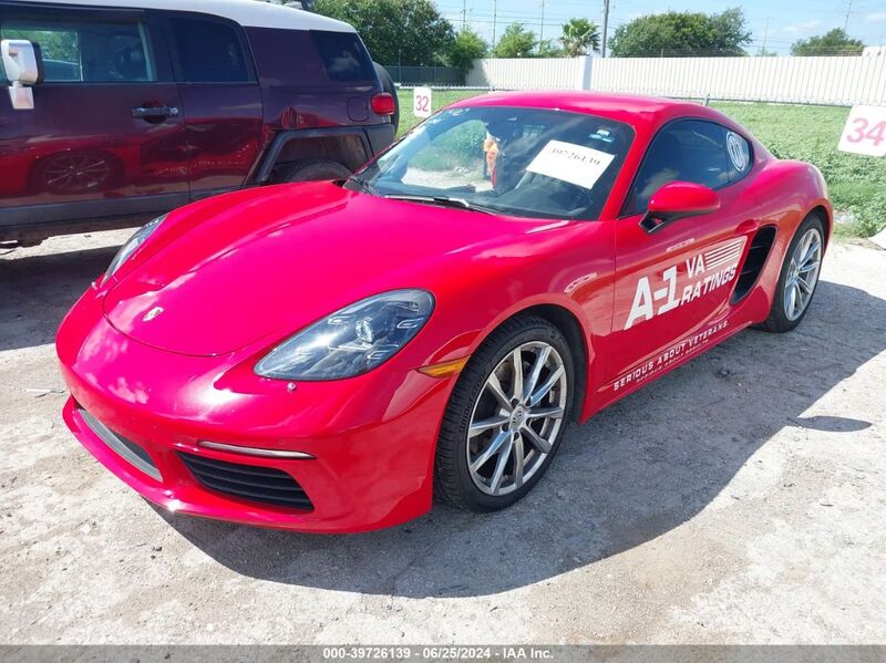 2018 PORSCHE 718 CAYMAN Red  Gasoline WP0AA2A82JK260858 photo #3