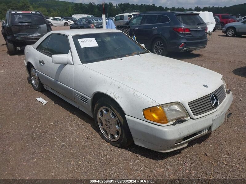 1992 MERCEDES-BENZ 500 SL White  Gasoline WDBFA66E9NF054798 photo #1