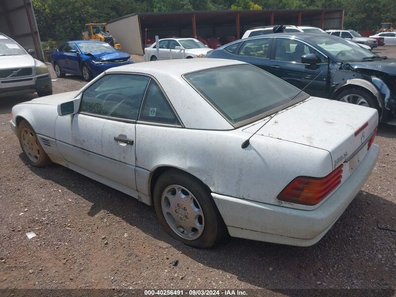 1992 MERCEDES-BENZ 500 SL White  Gasoline WDBFA66E9NF054798 photo #4