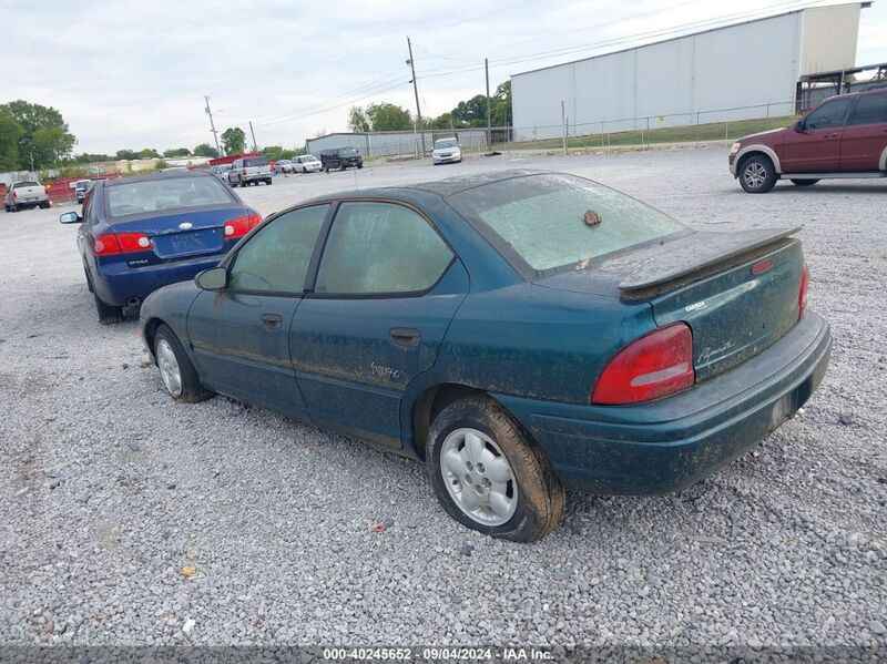 1997 PLYMOUTH NEON HIGHLINE Green  Gasoline 1P3ES47Y7VD251343 photo #4