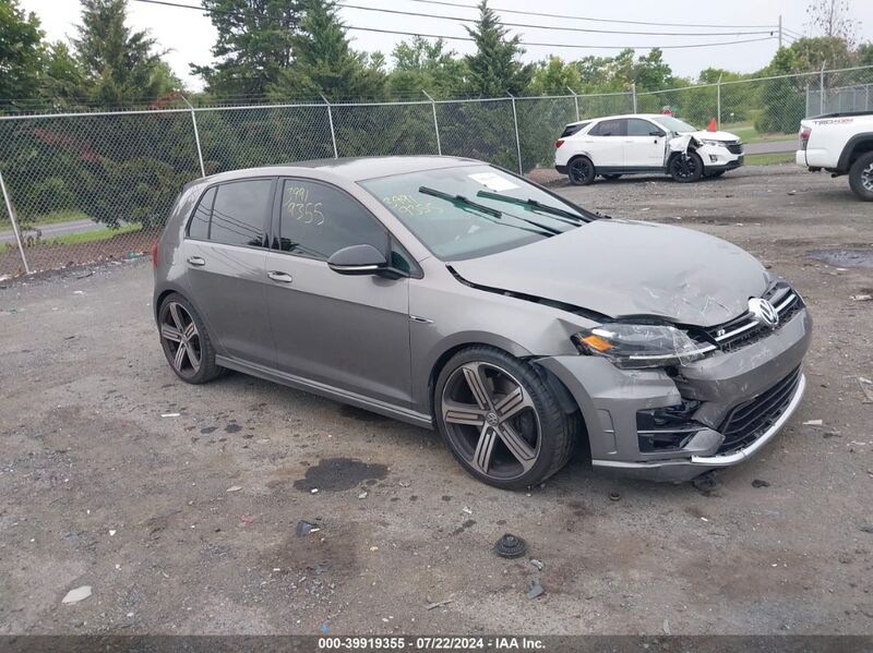 2016 VOLKSWAGEN GOLF R 4-DOOR Gray  Gasoline WVWUF7AU0GW201611 photo #1