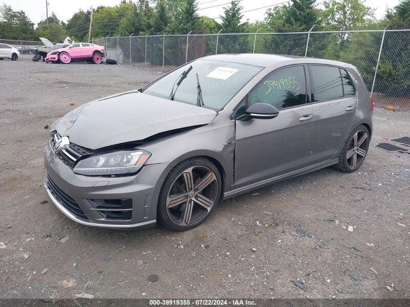 2016 VOLKSWAGEN GOLF R 4-DOOR Gray  Gasoline WVWUF7AU0GW201611 photo #3