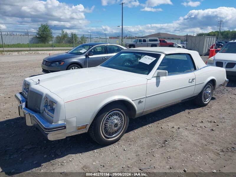 1985 BUICK RIVIERA White  Gasoline 1G4EZ67Y3FE407652 photo #3